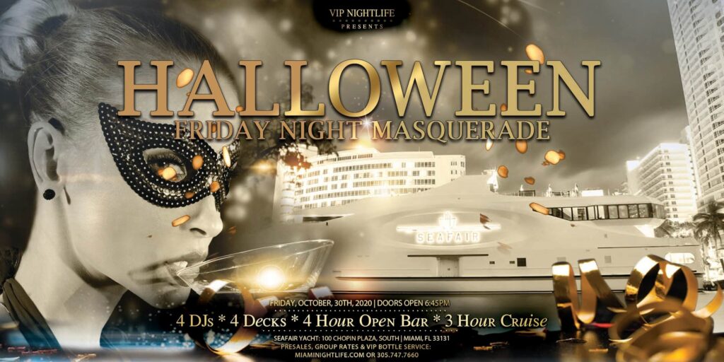 Miami Halloween Friday Night Masquerade Party Cruise