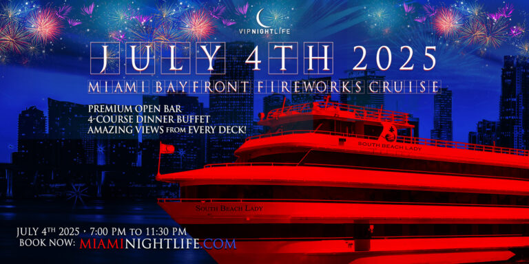 4th of July Miami Fireworks Party Cruise